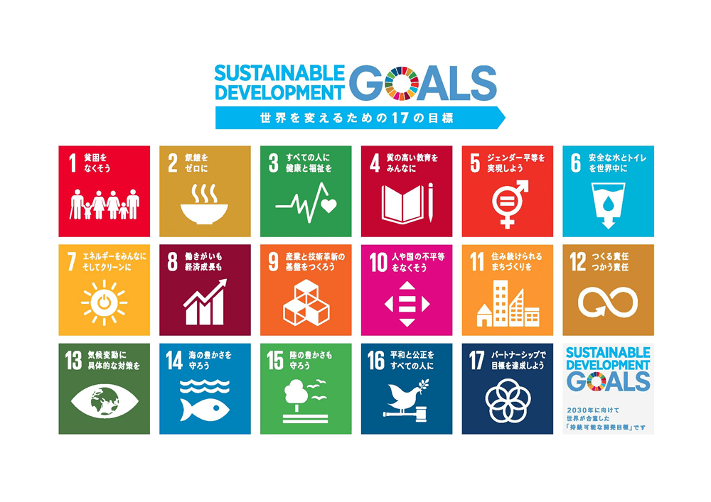 SDGsへの取組み世界を実現するための17の目標
