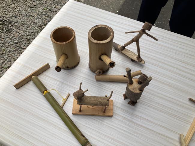 【森のおもちゃづくり】木や竹を使っておもちゃを作ろう！（出展：平田の里山）