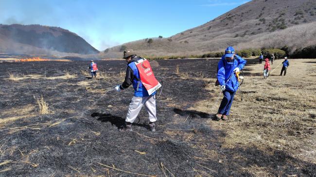 火が消えているようでも念入りに消火