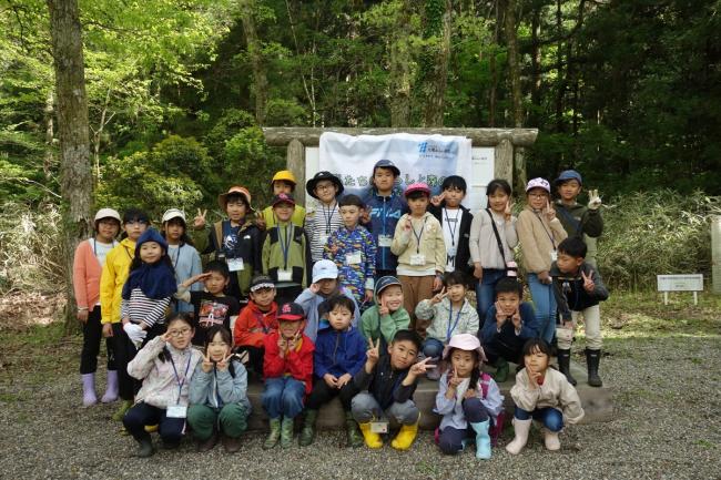 参加してくれた子どもたちで記念撮影♪