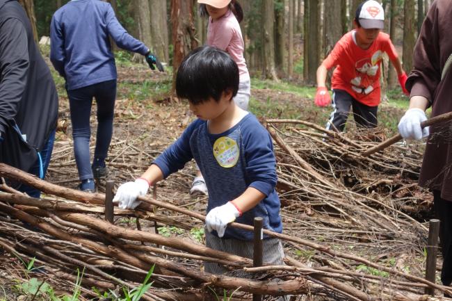 【きりしま】しがらみ作り体験