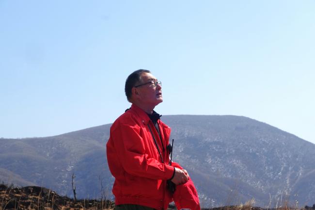 解散式:坊ガツル野焼き実行委員会 弘藏会長からご挨拶