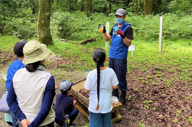 森の土の方が水の量が少なく、にごりも薄いですね！