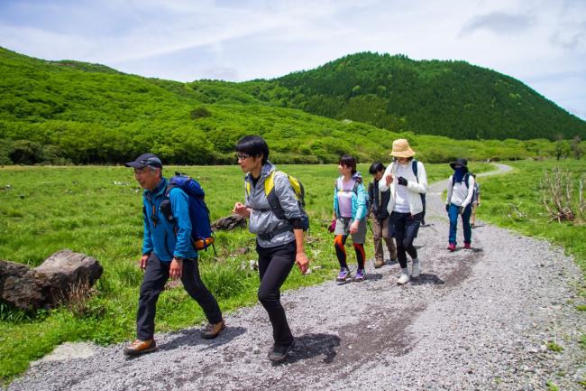 爽やかな風を受けながらキャンプ場へ