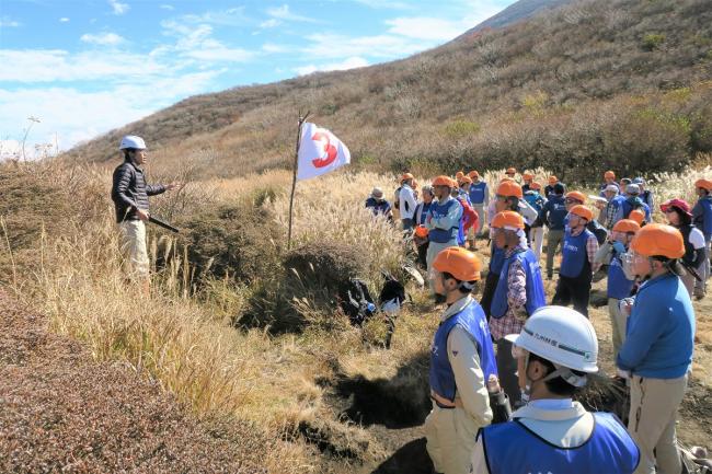 作業リーダーより実施内容を説明