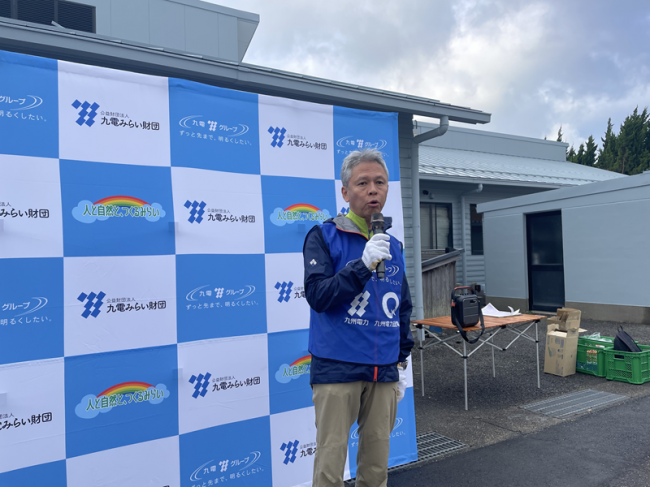 出発式：九州電力大分支店 本田支店長のご挨拶