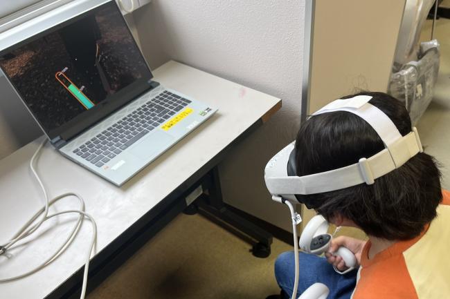 【デジタル】VR機器による間伐体験(2時間目)